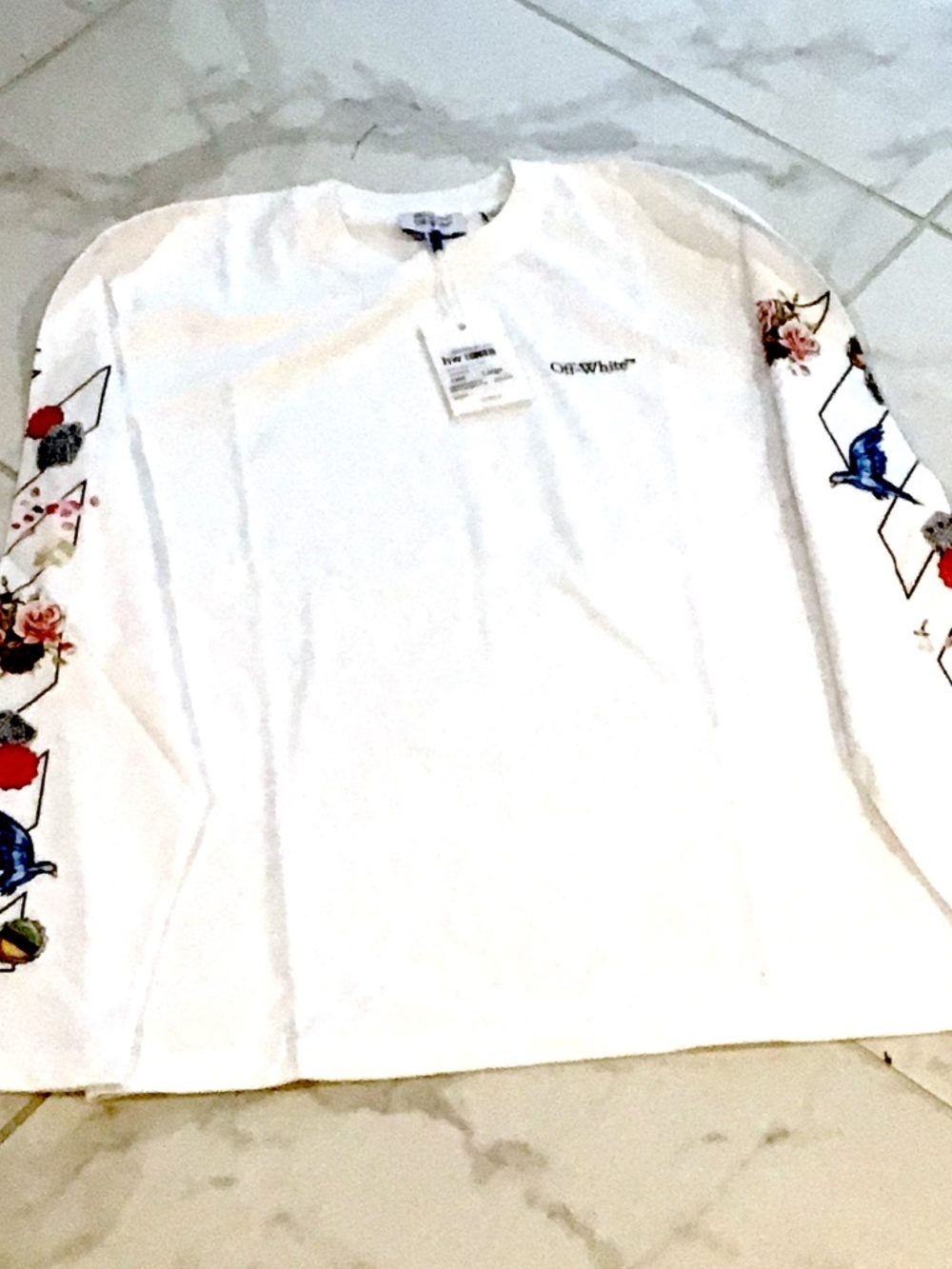 Very Rare NWT OFF-WHITE OFF DIAG SKATE LS T Sn99 (L) (SOLD OUT)